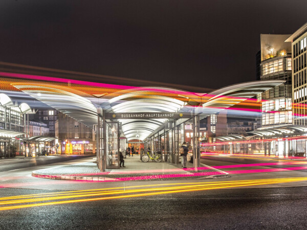 Hauptbahnhof Koblenz Nacht © Koblenz-Touristik Hauptbahnhof Koblenz bei Nacht © Koblenz-Touristik