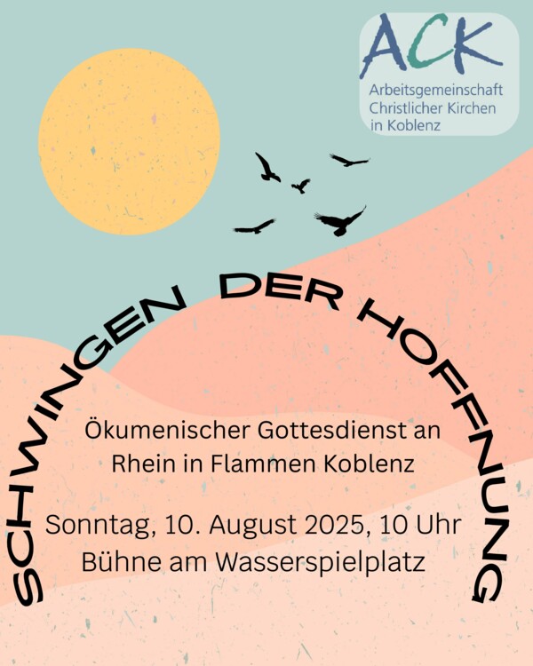 Gottesdienst zu Rhein in Flammen® Koblenz 2025 © Arbeitsgemeinschaft Christlicher Kirchen in Koblenz (ACK Koblenz)